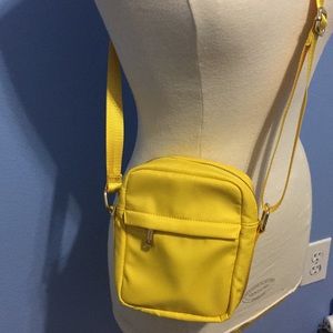 Yellow crossbody satchel